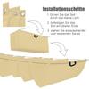 Retractable Wave Shade Sail, Adjustable UV Protection, Waterproof, Sand, 1.5 x 8.5 m view 4