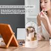 Makeup Brush Organizer, 360° Rotating Dustproof Container with Lid view 2