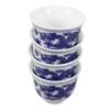 LAPYAPPE Blue and White Chinese Porcelain Teacup, 5 x 5 x 3.5 cm view 1