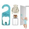 Generic Tooth Holder Door Hanger, Wooden Door Hook with Tooth Pouch for Children view 1