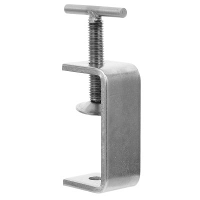 Stainless Steel C-Clamps, 2-Pack with M10 Screws, 65 mm Opening