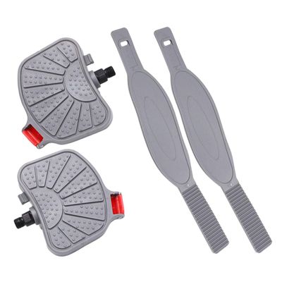 HANABASS Plastic Exercise Bike Pedals, 1 Pair, Large Platform for Kids