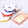 QUARKZMAN 6 mm x 9 m Polyester Satin Ribbon with Gold Dots, Dark Gray view 4