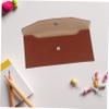 KAILIKETIY Women's PU Cash Envelope Wallet, Brown, for Budgeting and Receipts view 3
