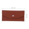 KAILIKETIY Women's PU Cash Envelope Wallet, Brown, for Budgeting and Receipts view 4
