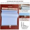Sonakia Blackout Roller Shade, 99% Blackout, No-Drill Self-Rolling Window Blind, White, 68 x 200 cm (27 x 79 in) view 4