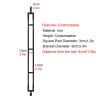 Adjustable Metal Stair Baluster Post, Side-Mounted, Gold (1 pc) view 4