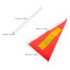 Mipcase Bicycle Flag for Increased Visibility, Tear-Resistant Warning Flag Compatible with Kids' Bicycles, Go-Karts and Trailers, Weather-Resistant Safety Flag for Outdoor Riding view 2