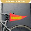Mipcase Bicycle Flag for Increased Visibility, Tear-Resistant Warning Flag Compatible with Kids' Bicycles, Go-Karts and Trailers, Weather-Resistant Safety Flag for Outdoor Riding view 3