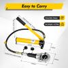 Hydraulic Copper Pipe Press Tool with Manual Pump, 113 cm Hose view 3