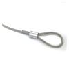 Aluminum Wire Rope Crimp Sleeves, Figure-8 Double-Hole Ferrules, 2 mm view 2