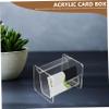 OSALADI Acrylic Business Card Holder for Desk view 3