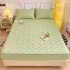 ZCXRYFL Cotton Quilted Fitted Sheet, Bohemian Style, Soft Microfiber, Green, 120 x 200 cm view 1