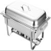 WOTZOV Stainless Steel Chafing Dish Set, Double Food Pan with Lid view 1