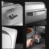 WOTZOV Stainless Steel Chafing Dish Set, Double Food Pan with Lid view 3
