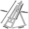 CONGRUI Easel for Painting and Presentations, Basswood, Adjustable Height and Legs, Drawing Board, Wedding and Field Use view 2
