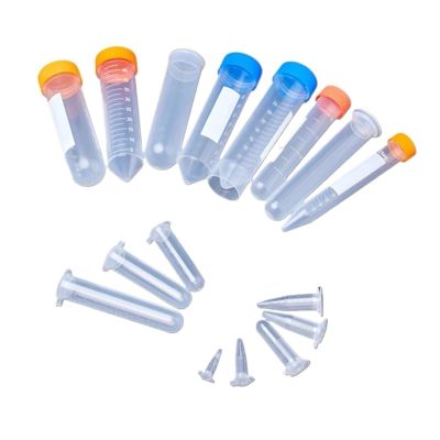GUOHUIZHANG 200-Piece 10 mL Plastic PCR/EP Centrifuge Tubes with Hinged Caps