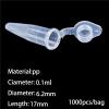 GUOHUIZHANG 200-Piece 10 mL Plastic PCR/EP Centrifuge Tubes with Hinged Caps view 2