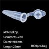 GUOHUIZHANG 200-Piece 10 mL Plastic PCR/EP Centrifuge Tubes with Hinged Caps view 3