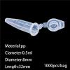 GUOHUIZHANG 200-Piece 10 mL Plastic PCR/EP Centrifuge Tubes with Hinged Caps view 4
