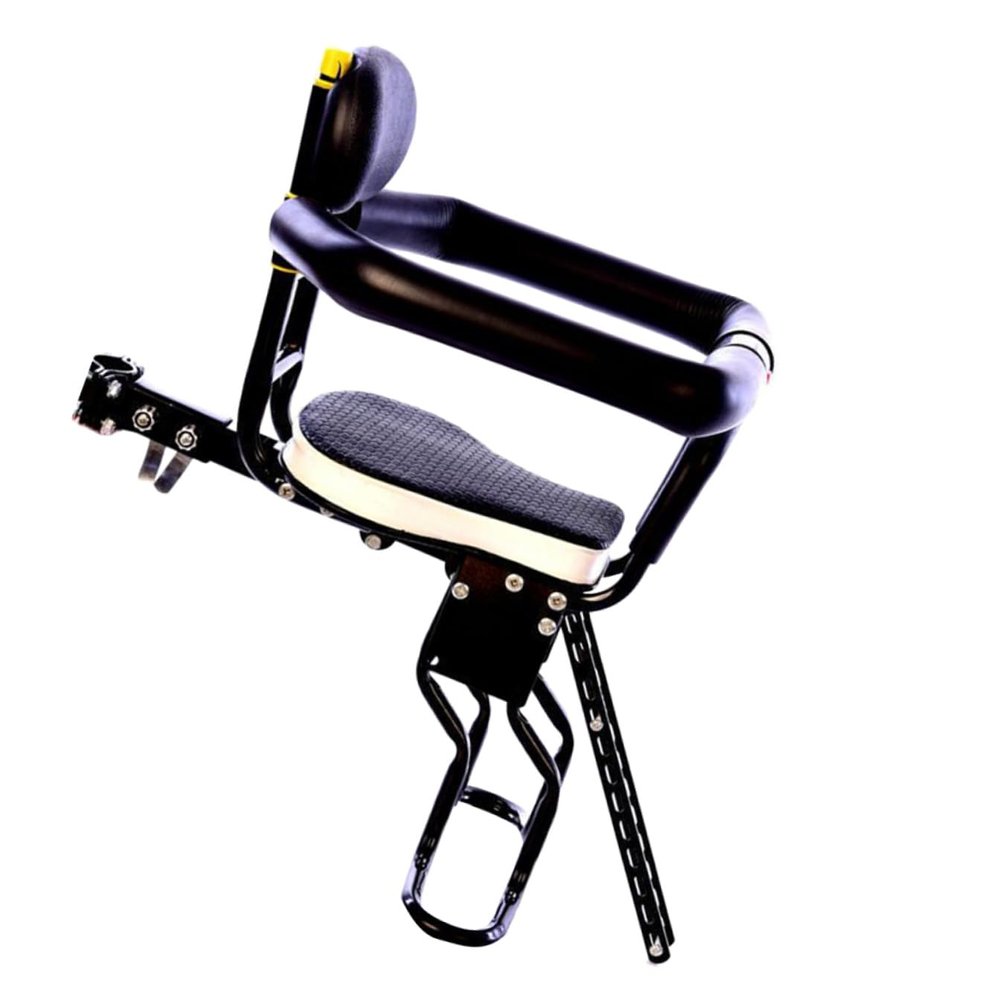 KOMBIUDA Front-Mounted Baby Bike Seat, Black, Steel