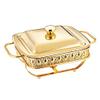 WOTZOV 1.8 L Stainless Steel Chafing Dish Buffet Warmer Set, Gold view 1