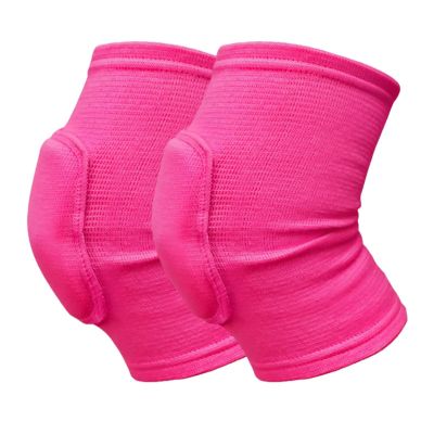 GCYEIDMA Sports Knee Pads, 2-Piece Set, Thick EVA Foam, Rose Red, L