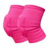 GCYEIDMA Sports Knee Pads, 2-Piece Set, Thick EVA Foam, Rose Red, L view 1