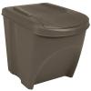 Pilipane Stackable Trash Bins, 3 pcs., Gray, 75 L, Polypropylene view 1