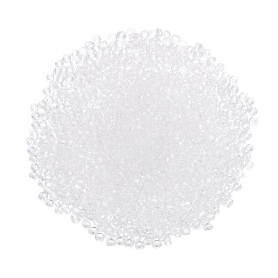 QUARKZMAN 2,000-Piece 2 mm Clear White Glass Bead Set for Jewelry Making