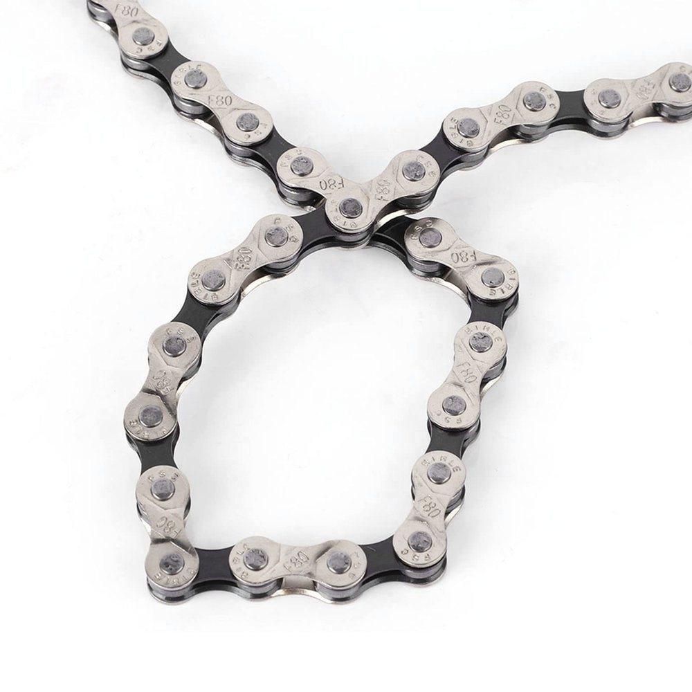 Steel Bicycle Chain for Mountain and Road Bikes, 21/24/27-Speed (18–24-Speed)