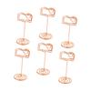 6-Piece Metal Book-Shaped Photo Holders for Cards and Tickets view 1