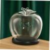 Glass Cloche with Glass and Wood Base for Collectibles view 2