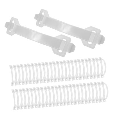100 PE Carry Handles for Cartons, White, Reusable