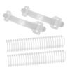 100 PE Carry Handles for Cartons, White, Reusable view 1