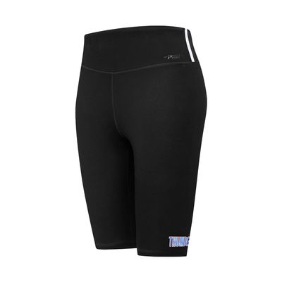 Pro Standard Women's NBA Classic Chenille High-Waist Bike Shorts, Black, Medium