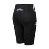 Pro Standard Women's NBA Classic Chenille High-Waist Bike Shorts, Black, Medium view 3