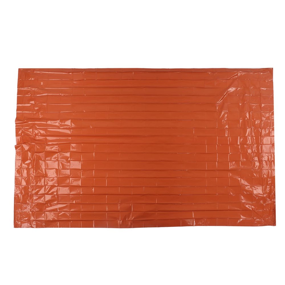 Pilipane Emergency Blanket, Windproof, Waterproof, Thermal Blanket for Outdoor, Camping and Hiking, Orange, Durable PET Film Coating, 210 x 130 cm, Lightweight, Reflective