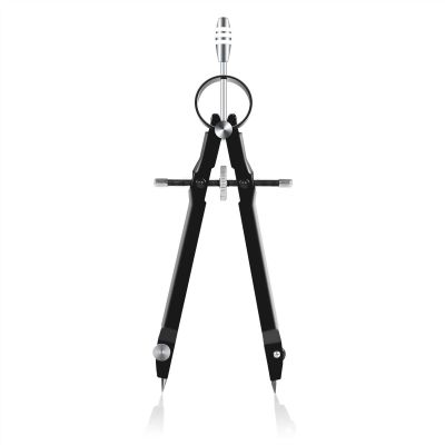 Professional Mathematics Geometry Compass Set, Precision Metal, Black