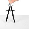 Professional Mathematics Geometry Compass Set, Precision Metal, Black view 3