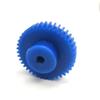 Cylindrical Drive Gear, 1 Pc., Module 1, 19-Tooth Blue Nylon Spur Gear, 21 mm Diameter, 10 mm Tooth Width, 10 mm Bore view 2