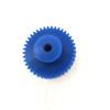 Cylindrical Drive Gear, 1 Pc., Module 1, 19-Tooth Blue Nylon Spur Gear, 21 mm Diameter, 10 mm Tooth Width, 10 mm Bore view 4