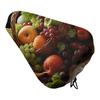 Bicycle Seat Cover, Colorful Fruit and Vegetable Design, Waterproof with Drawstring view 1
