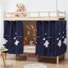 HAJHI Printed Bunk Bed Curtains, Blackout Privacy Set with Shelf, 1.2 m, Bear B view 1
