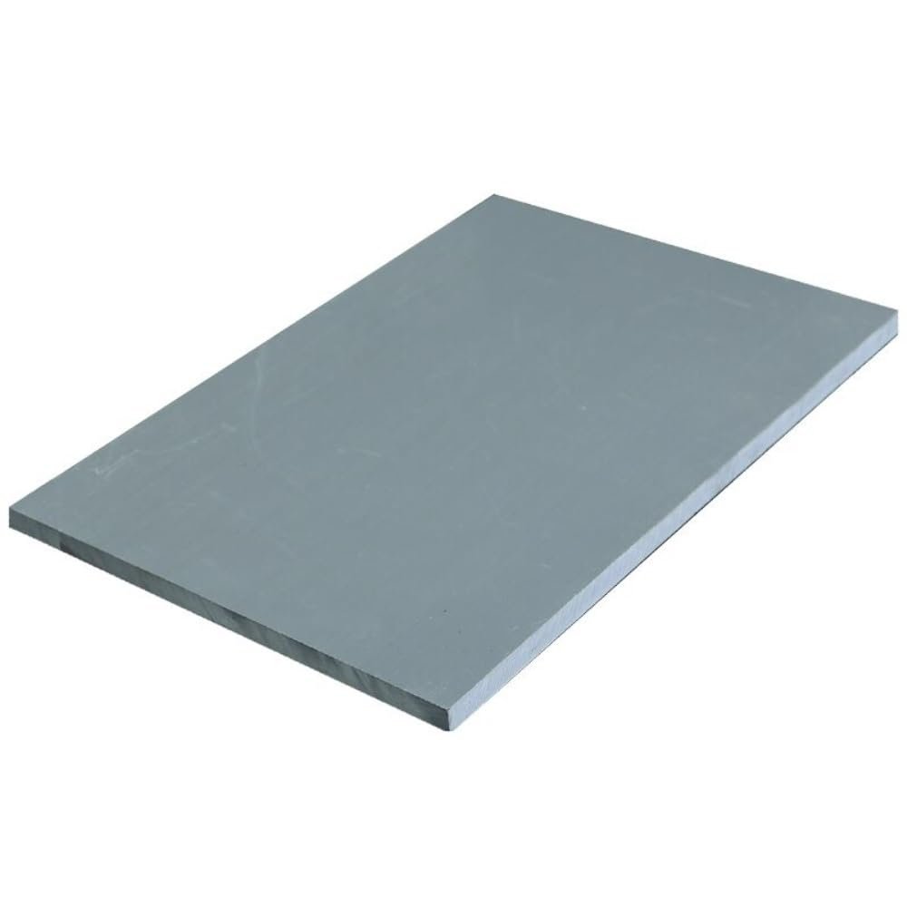 1pc Gray PVC Sheet, 100×200/200×200/300×300 mm, 2–50 mm Thick