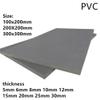1pc Gray PVC Sheet, 100×200/200×200/300×300 mm, 2–50 mm Thick view 2