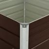 Xichuzi Brown Raised Garden Bed, 100 x 100 x 77 cm, Galvanized Steel - 45712 view 2
