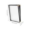 Clear PVC/PU A4 Menu Cover with Ten Pages view 2