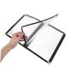 Clear PVC/PU A4 Menu Cover with Ten Pages view 3