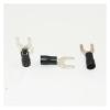 1000PCS SV3.5-6 Black Insulated Spade Fork Wire Connectors, 14–12 AWG, 1/4 in view 1